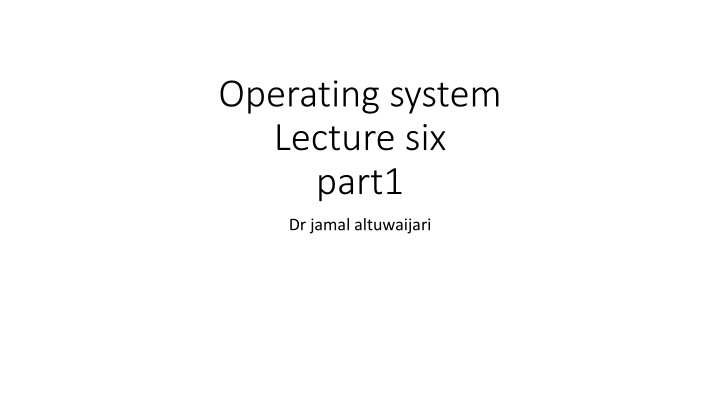 Interrupt Processing in Operating Systems