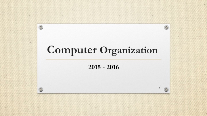 Computer Organization: Instruction Set Architecture and Interrupts