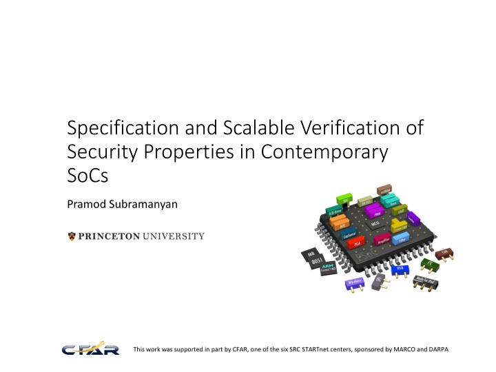 Scalable Verification of Security Properties in SoCs