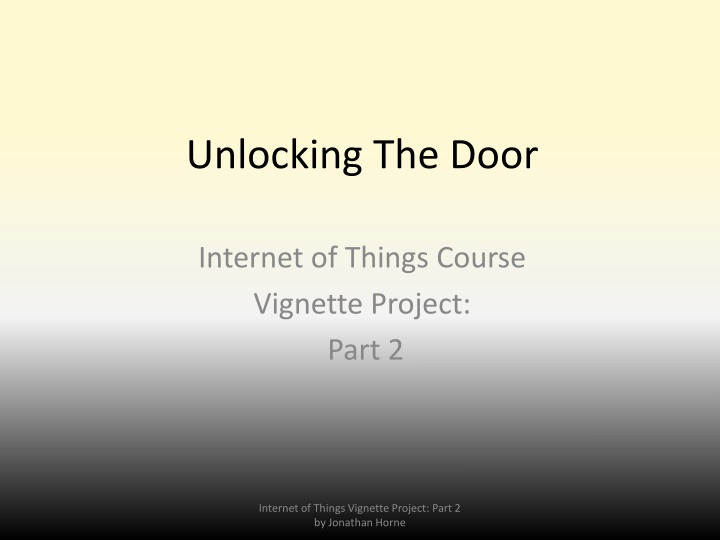Smart IoT Lock for Convenient Home Access