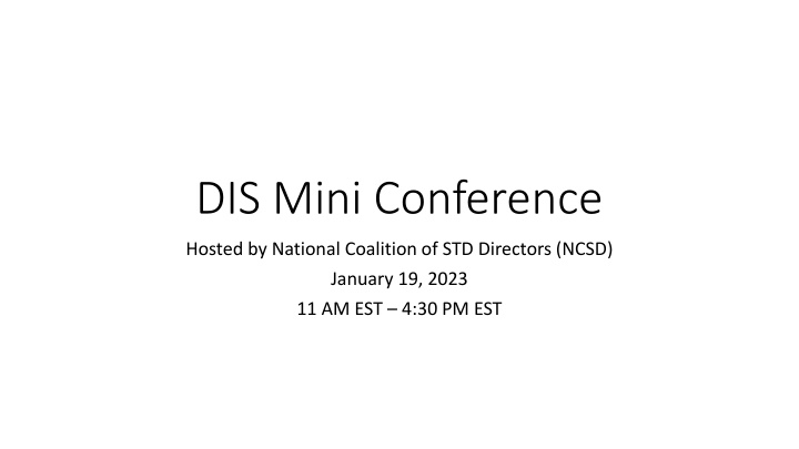 NCSD DIS Mini Conference 2023 Highlights