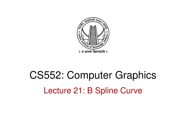 B-Spline Curves in Computer Graphics