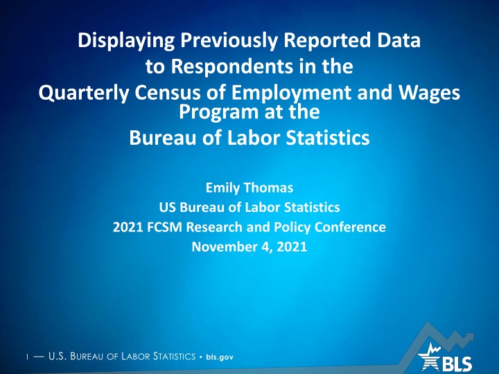 Quarterly Census of Employment and Wages (QCEW) Program