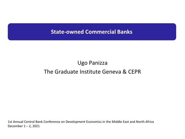 Analysis of State-owned Commercial Banks Ownership Patterns