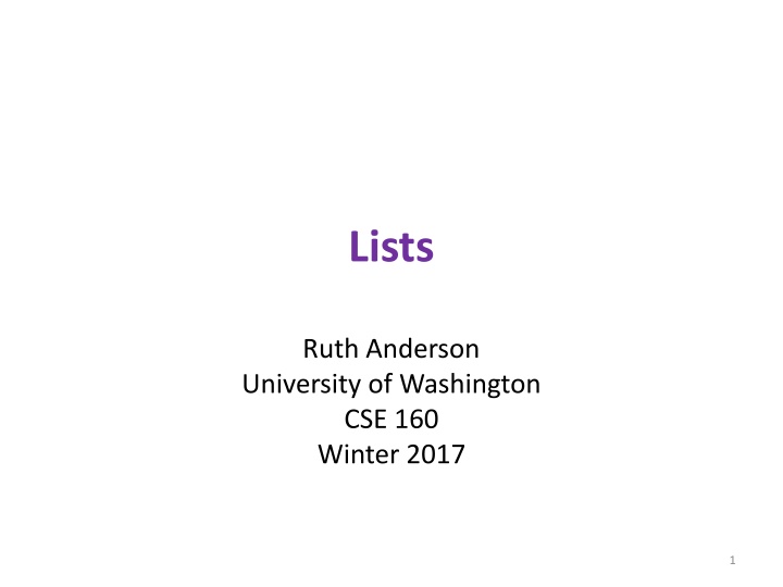 Python Lists Operations