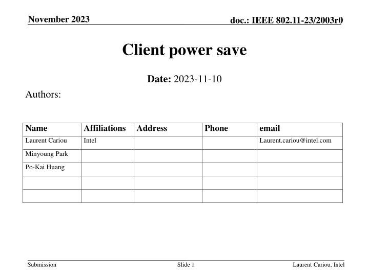 Enhancing Power Save Mechanisms in IEEE 802.11 for Non-AP STAs