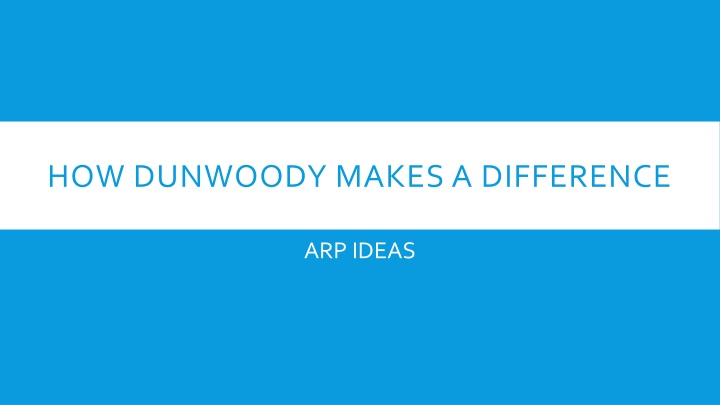 Dunwoody's Impact: Addressing Key Community Needs & Building Resilience