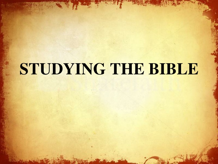 Depths of Biblical Studies