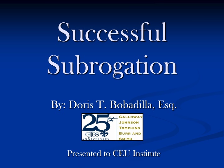 Subrogation in Insurance: Legal Theories and Importance