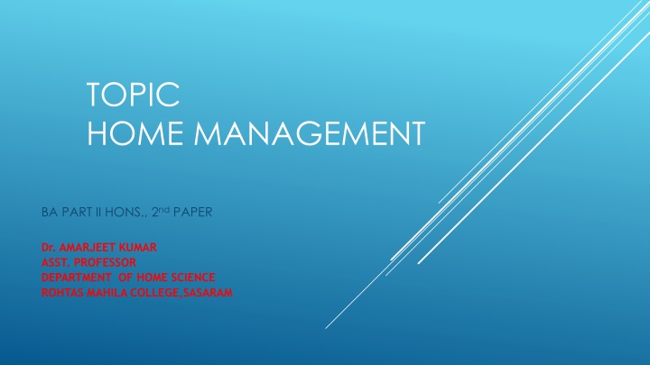The Importance of Housing in Home Management