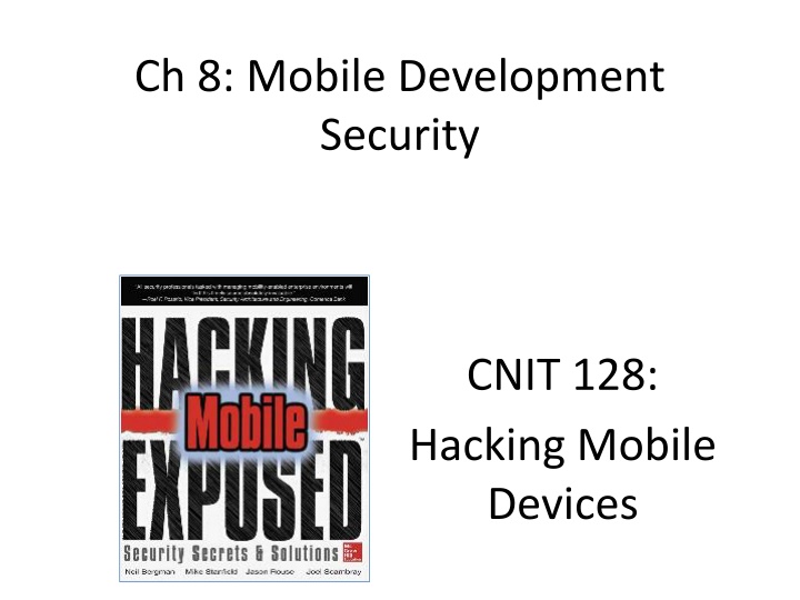 Mobile App Security Threat Modeling and Mitigation