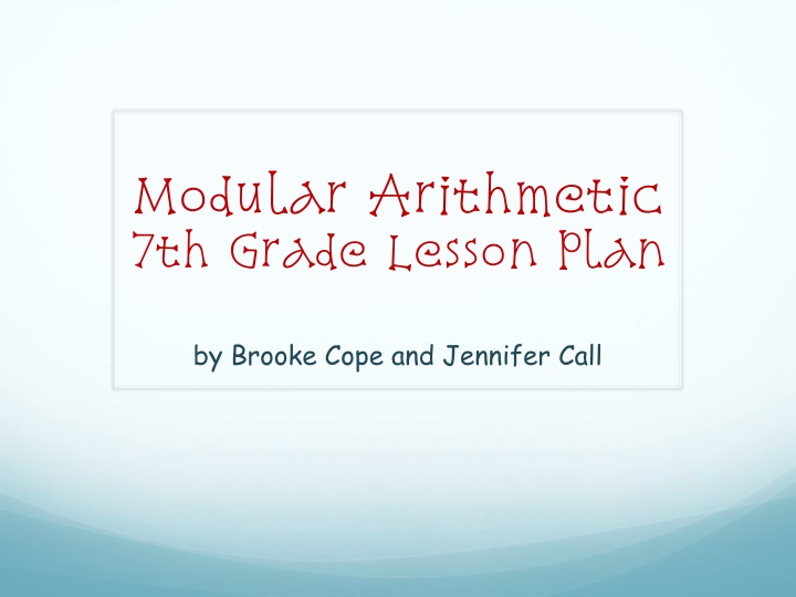 Modular Arithmetic and Time Concepts in 7th Grade Math