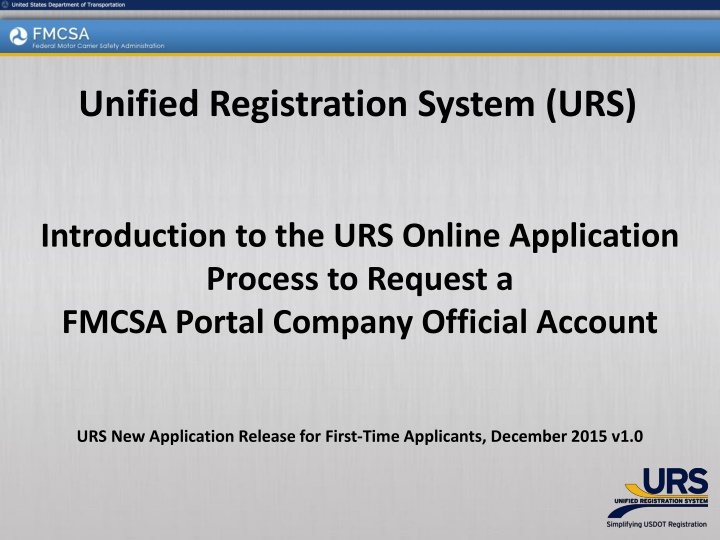 Streamlining FMCSA Portal Company Official Account Requests