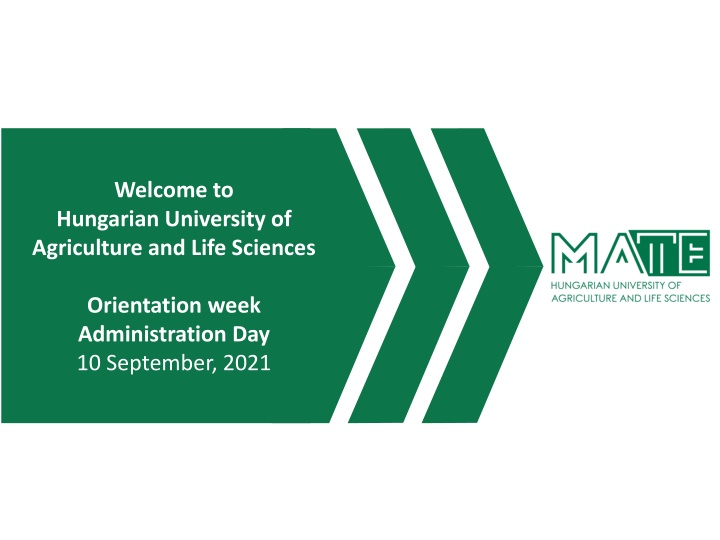 Hungarian University of Agriculture and Life Sciences Administrative Guidelines
