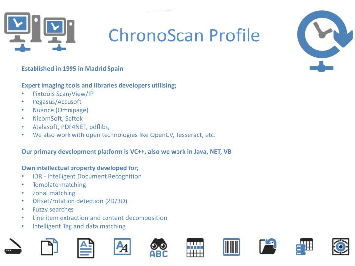 ChronoScan Profile and Features Overview