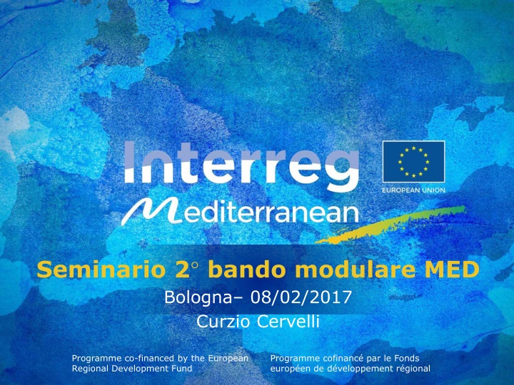 Interreg MED Modular Programme Overview