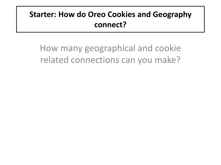 Connection Between Plate Tectonics and Oreo Cookies