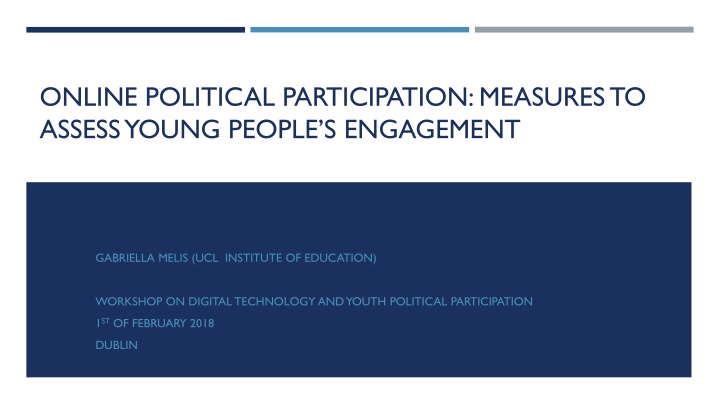 Measures to Assess Young People's Online Political Participation
