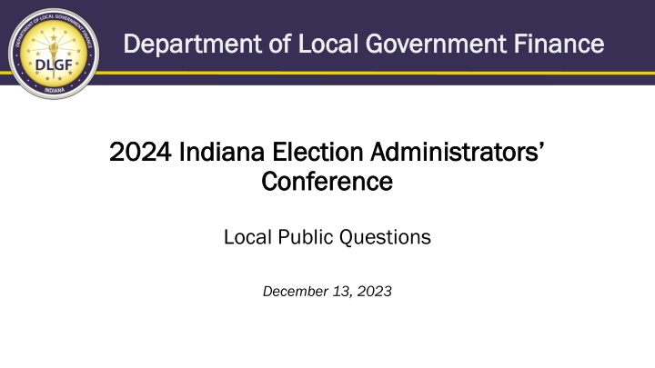 The Capital Project Referendum Process in Indiana