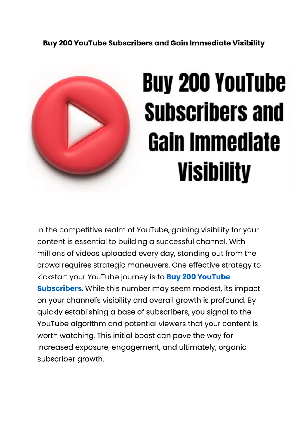 buy 200 youtube subscribers and gain immediate n.