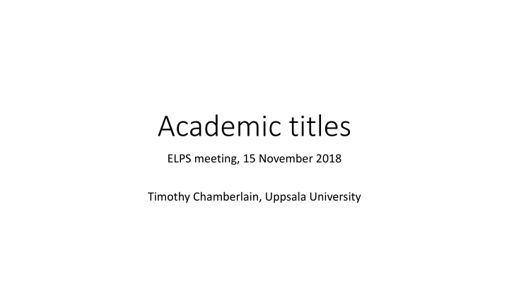 Comparative Analysis of Academic Job Titles in Higher Education Institutions