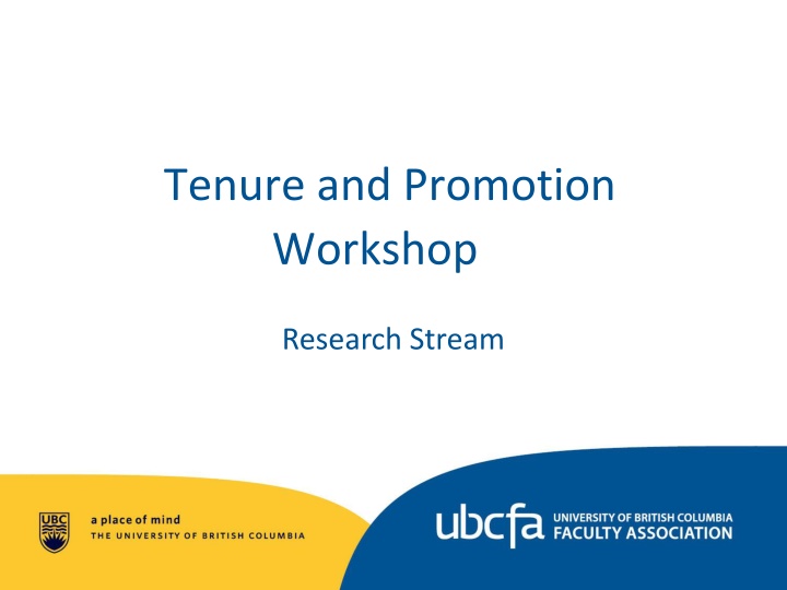 Tenure and Promotion Processes in Academia