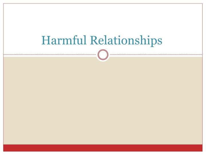 Recognizing Harmful Relationship Patterns