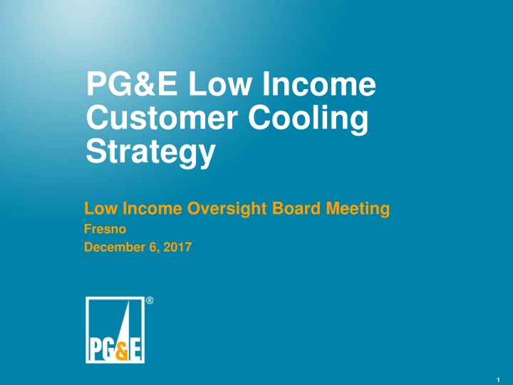 Cooling Strategies for Low-Income Customers in California