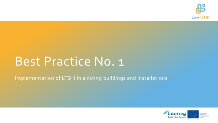 Implementation Guide for Low-Temperature District Heating in Existing Buildings