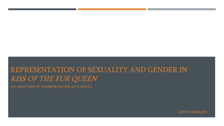 Analysis of Sexuality and Gender in 