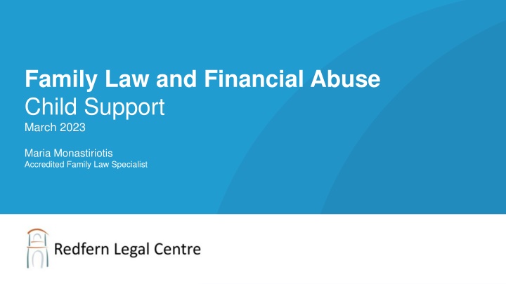 Family Law and Financial Abuse Child Support March 2023