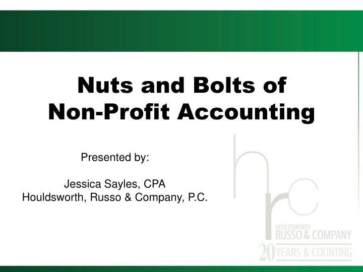 Non-Profit Accounting Essentials