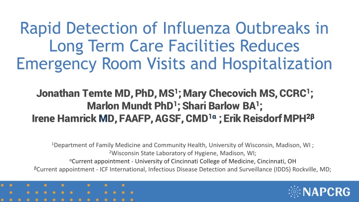 Rapid Influenza Outbreak Detection in Long-Term Care Facilities