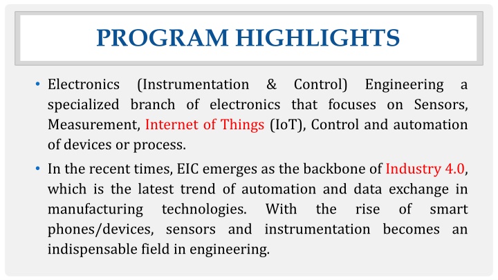 Career Opportunities in Electronics Instrumentation & Control Engineering