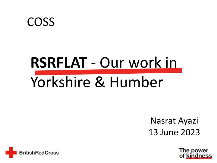 Refugee Support and Anti-Trafficking Initiatives in Yorkshire & Humber by COSS.RSRFLAT