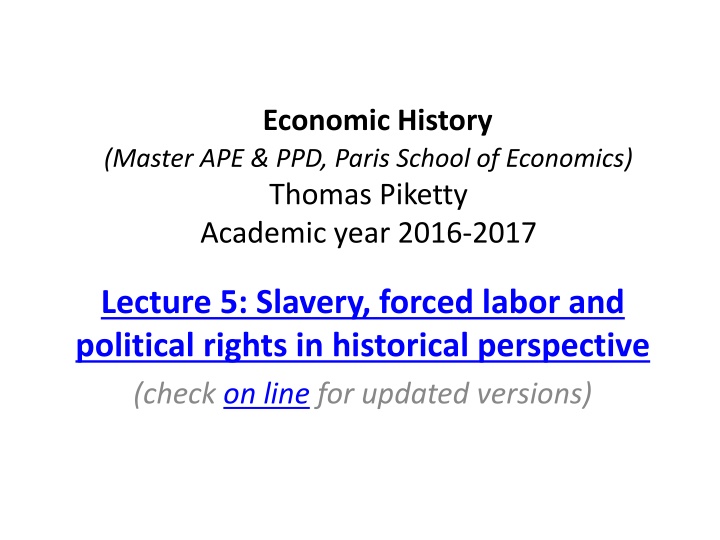 Historical Perspective on Slavery: Impact and Relevance