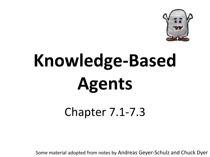 Knowledge-Based Agents and Logical Reasoning