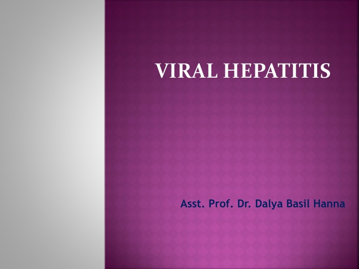 Viral Hepatitis: Causes, Types, and Clinical Symptoms