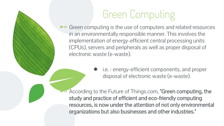 Green Computing