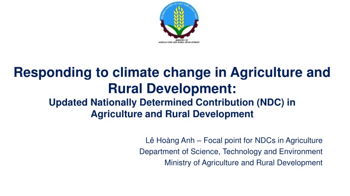 Climate Change Response in Agriculture: Vietnam's Updated NDC