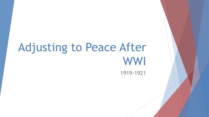 America in the 1920s: Post-WWI Adjustments and Challenges
