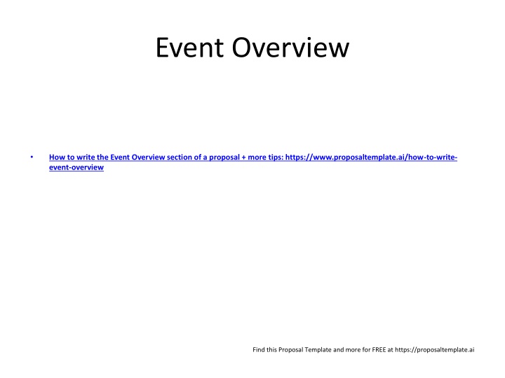 Ultimate Guide to Writing Event Proposals
