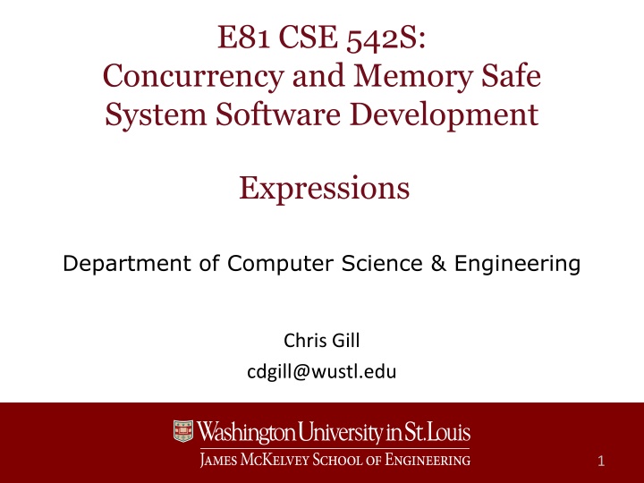 Rust Expressions and Declarations in System Software Development