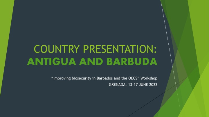 Enhancing Biosecurity Measures in Antigua and Barbuda for Agricultural Sustainability