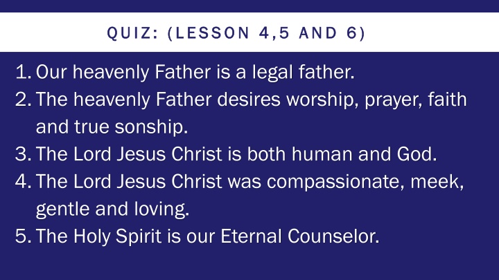 Spiritual Warfare: Lessons on Our Heavenly Father, Jesus Christ, the Holy Spirit, and Satan