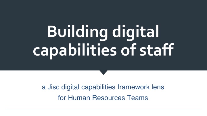 Enhancing HR Teams' Digital Capabilities with Jisc Framework