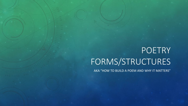 Poetry Forms and Structures: How to Craft Poems Successfully