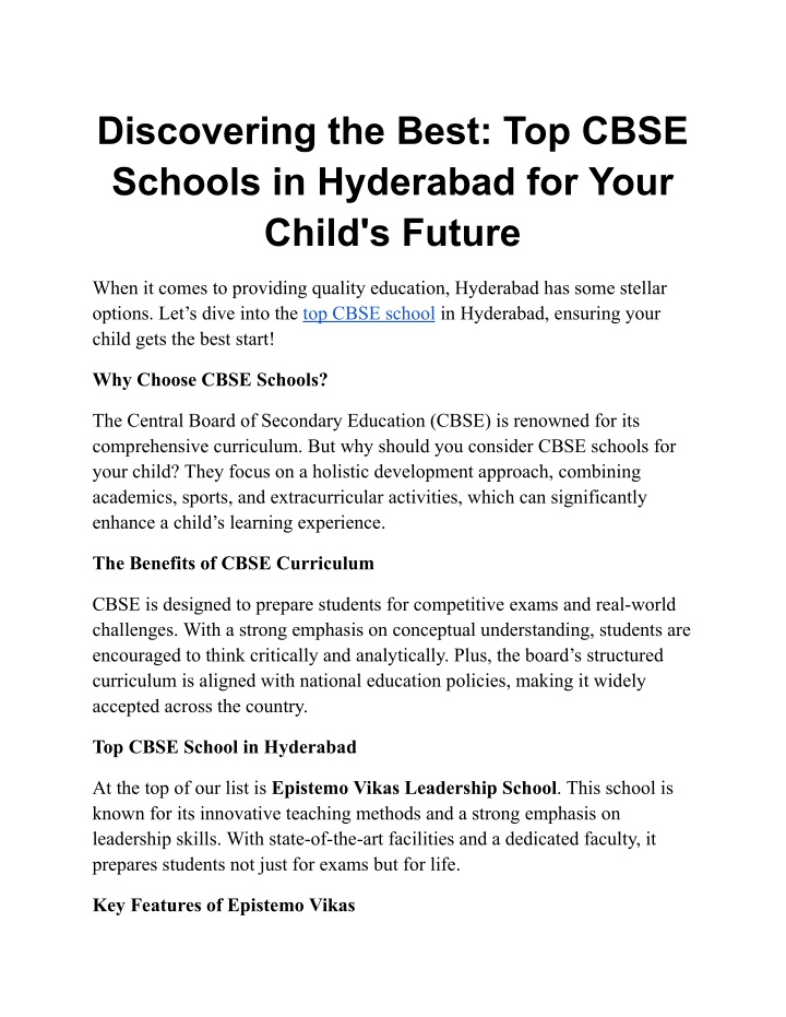 discovering the best top cbse schools n.w