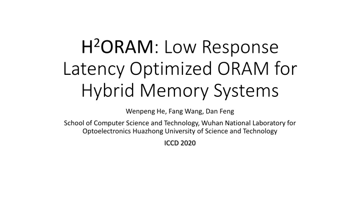 Enhancing Memory Security with H2ORAM and Secure Memory Techniques