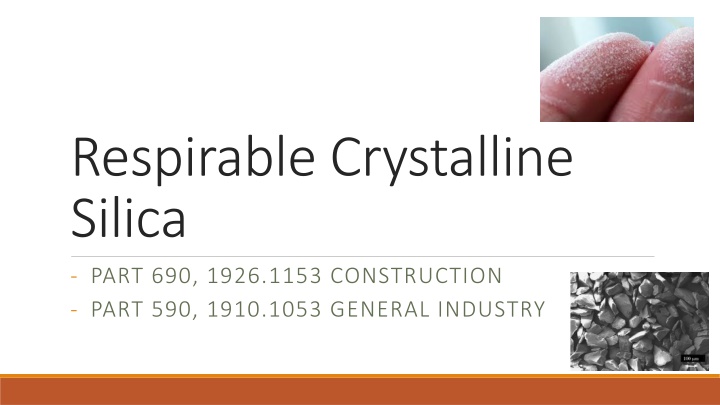 Respirable Crystalline Silica